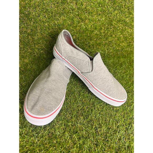 Vans Womens Asher Jersey Gray Slip-On Sneakers Streetwear Size 9 - Picture 8 of 9